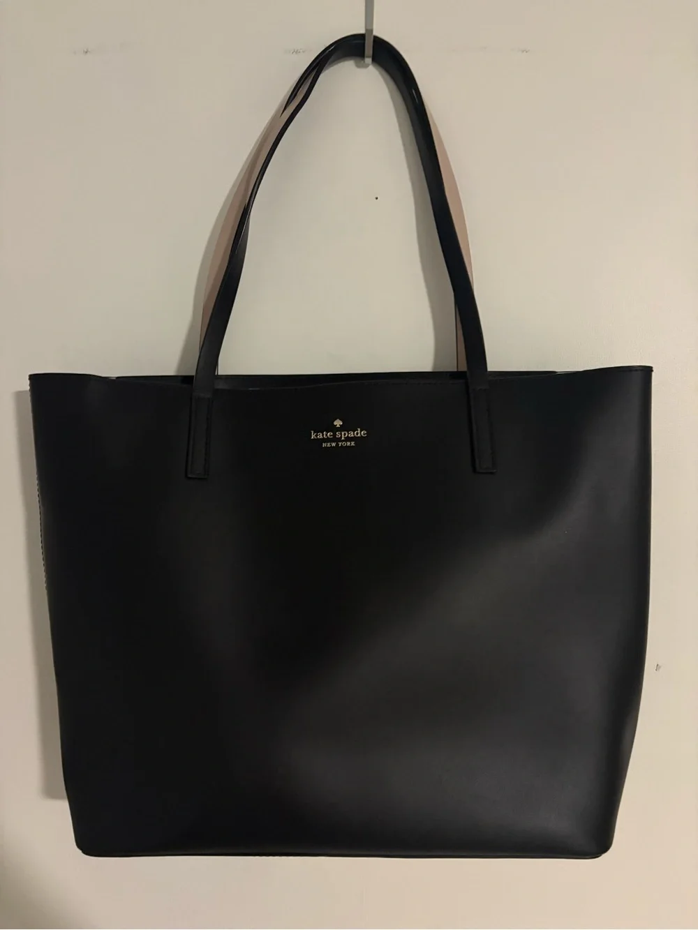 Kate Spade Black Leather Tote Bag